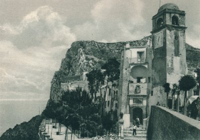 岸上的教堂，意大利卡普里岛，1927年 作者 尤金·波普尔