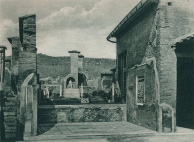 登上论坛的街道，意大利庞贝，1927年 作者 尤金·波普尔