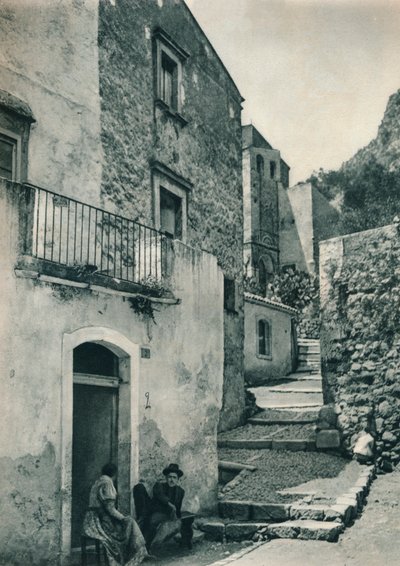 1927年，意大利西西里岛陶尔米纳街 作者 尤金·波普尔