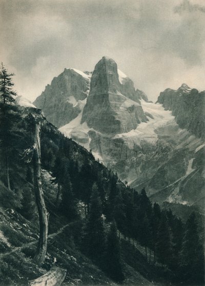 布伦塔小组的景色，圣母堂，白云岩，意大利，1927年 作者 尤金·波普尔