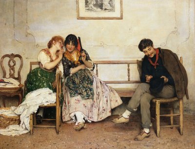 爱的提议，1884年 作者 尤金·冯·布拉斯