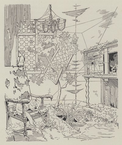 La Dame de Gai-Fredon的场景，由Quatrelles (Ernest L