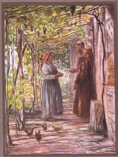 1919年，Friar Masseo被任命为门卫 作者 尤金·伯恩（Eugene Burnand）