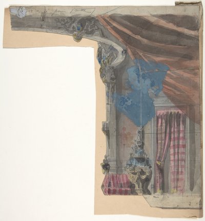 巴黎歌剧院的舞台布景设计，1828-90。 作者 尤金·西塞里