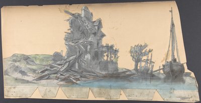 巴黎歌剧院的舞台布景设计，1830-90。 作者 尤金·西塞里