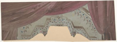 巴黎歌剧院的舞台布景设计，1830-90。 作者 尤金·西塞里