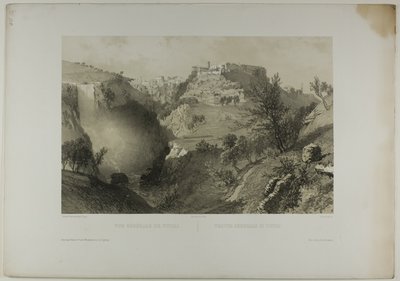 蒂沃利全景》，选自《意大利纪念碑和壁画》，图版 17 作者 尤金·西塞里