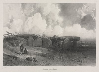 古代法国的风景如画和浪漫之旅：布列塔尼c。 1845年。 作者 尤金·西塞里