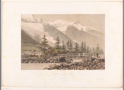 霞慕尼山谷与阿尔夫河的景色
Vue prise dans la Vallée de Chamonix（作品标题）
瑞士、萨瓦和蒂罗尔风景（系列标题）
瑞士、萨瓦和蒂罗尔（文物上的系列名称） 作者 尤金·西塞里