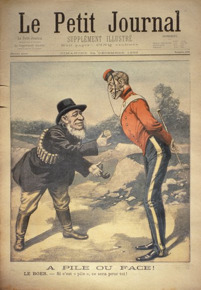 正面或反面！波尔： - 如果它为你的尾巴！，Le Petit Journal的封面，1899年12月24日 作者 尤金·丹布拉斯