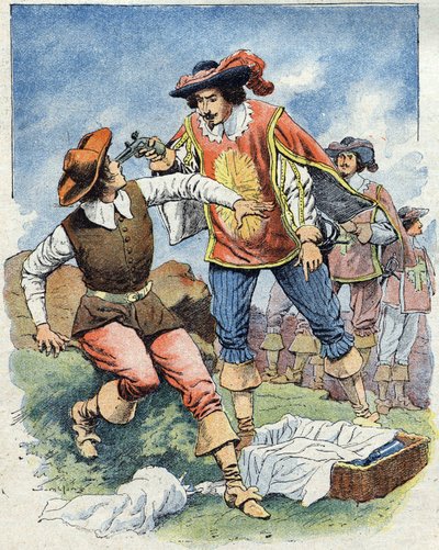 Les Trois Mousquetaires》（《三个火枪手》）插图 作者 Eugene Damblans