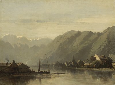 瑞士湖，1838-90年 作者 尤金·德海斯（Eugene Deshayes）
