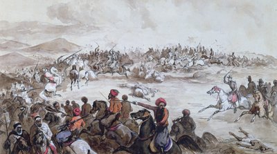 由Henri d&39;Orleans（1822-97）夺取阿卜杜勒·卡德尔部落（1808-83）1843年5月16日，奥马利公爵，1984年 作者 Eugene Gimain