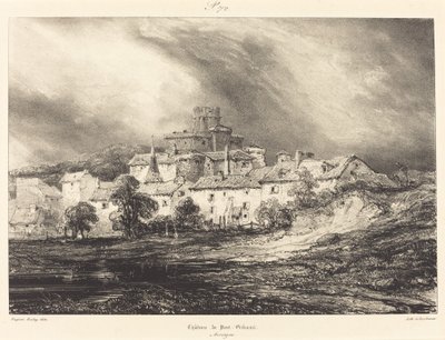 庞吉堡城堡（Chateau de Pont-Gibaud 作者 尤金·伊萨贝（Eugene Isabey）