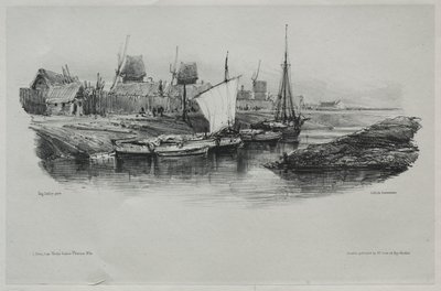 纪念品：运河银行 作者 尤金·伊萨贝（Eugene Isabey）