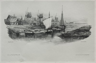 纪念品：运河银行，1832年。 作者 尤金·伊萨贝（Eugene Isabey）