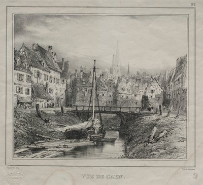 卡昂景色，1832年。 作者 尤金·伊萨贝（Eugene Isabey）