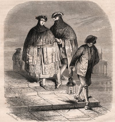 18世纪威尼斯的灯笼门--盖塔诺-宗皮尼（1700-1778）的维奥拉图画--威尼斯的梅蒂尔们 作者 尤金·约瑟夫（后）维奥拉特