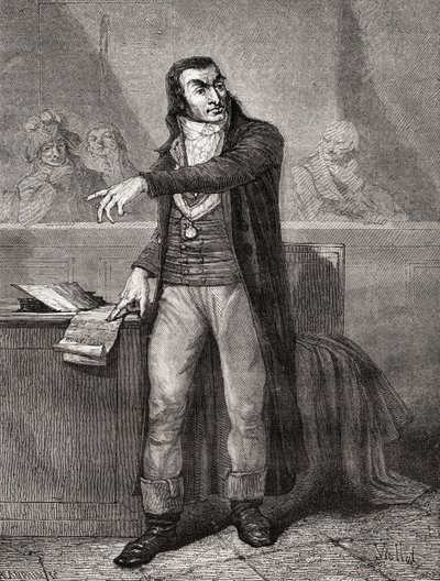 Antoine Quentin Fouquier-Tinville（1746-95），由Blanpain雕刻 作者 尤金·约瑟夫·维奥拉特