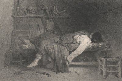 Le Suicide, 1846. 作者 尤金·勒鲁（Eugene Leroux）