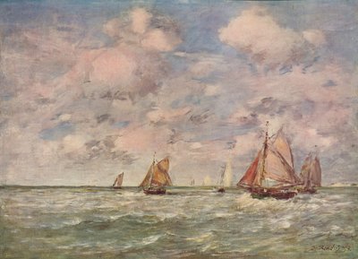 海景，c1850 作者 尤金·路易斯·布丁