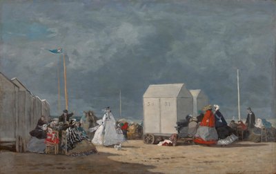 临近的风暴，1864年。 作者 尤金·路易斯·布丁