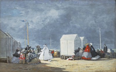 即将来临的风暴，1864年 作者 尤金·路易斯·布丁