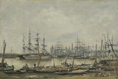 波尔多，Quais，1874年 作者 尤金·路易斯·布丁