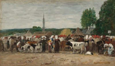 布列塔尼的博览会，1874年。 作者 尤金·路易斯·布丁