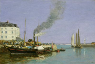 翁弗勒尔，1854-57 作者 尤金·路易斯·布丁