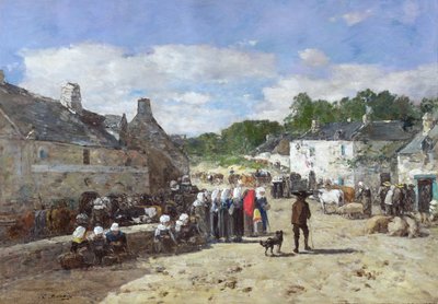 La Fete，1865年 作者 尤金·路易斯·布丁
