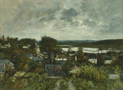 多维尔附近的La Touques，1883年。 作者 尤金·路易斯·布丁