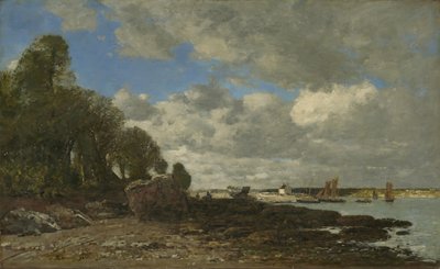 渡口渡口，Plougastel，1873年 作者 尤金·路易斯·布丁