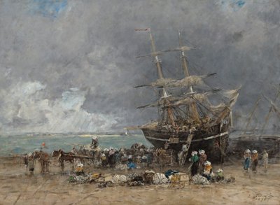 Terre-Neuvier号的回归，1875年。 作者 尤金·路易斯·布丁