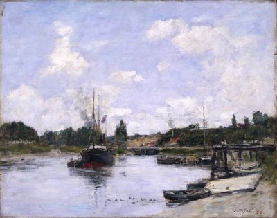 The Port，Saint-Valery-sur-Somme，1892 作者 尤金·路易斯·布丁
