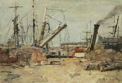 Trawlers》，1885年。 作者 尤金·路易斯·布丁