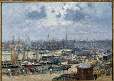 波尔多港口景观 尤金·路易斯·布丹 (Eugene Louis Boudin) (1824-1898) 1874 年作画 0,7x1,02 m 巴黎，奥赛博物馆 作者 尤金·路易斯·布丁