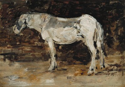 白马，c.1885-90 作者 尤金·路易斯·布丁