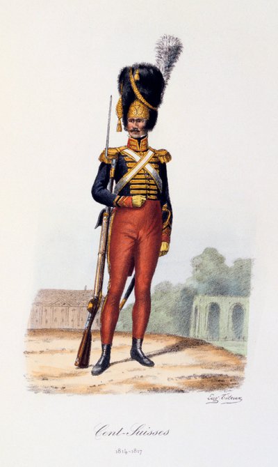 分瑞士，1814-17 作者 Eugene Titeux