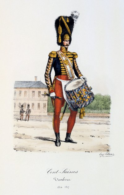 美分瑞士，鼓手，1814-17年 作者 Eugene Titeux