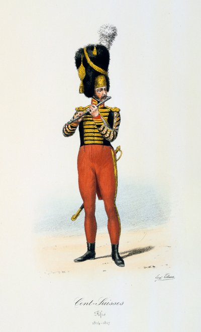 美分瑞士币，费弗，1814-17年 作者 Eugene Titeux