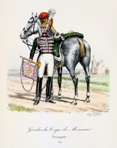 先生的保镖，小号手，1820年 作者 尤金·蒂特克斯（Eugene Titeux）