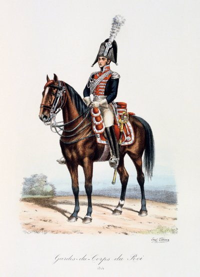 国王保镖，1814年 作者 尤金·蒂特克斯（Eugene Titeux）