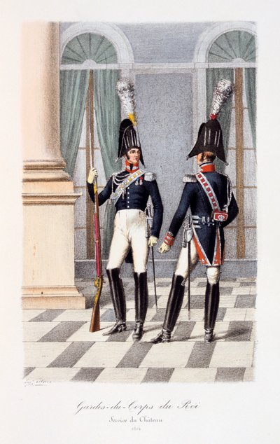国王保镖，城堡服务处，1814年 作者 尤金·蒂特克斯（Eugene Titeux）