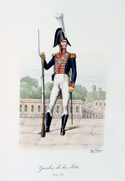 门口的卫兵，1814-15 作者 Eugene Titeux