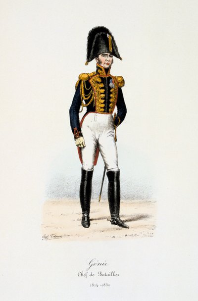营长Genie，1814-30 作者 Eugene Titeux