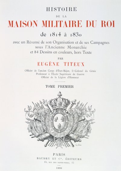 标题页，1814-1830年 作者 尤金·蒂特克斯（Eugene Titeux）