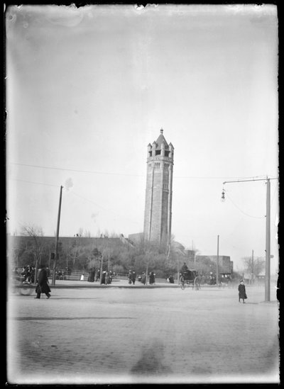看往布鲁克林博物馆的东部大路的看法，c.1903-10（硝酸盐阴性） 作者 尤金·韦姆林格