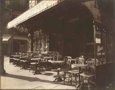 大军路的咖啡馆，1924-1925。 作者 欧仁·阿格特