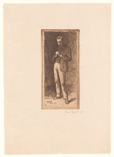 自画像 作者 Eugène Bejot（艺术家签名）